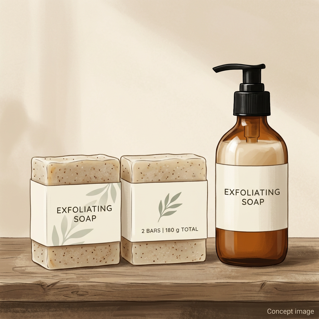 Exfoliating Soaps | 180 g (2 bars)