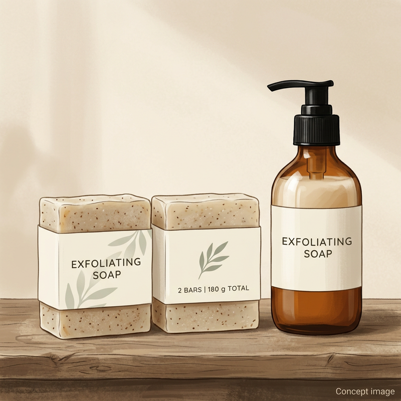 Exfoliating Soaps | 180 g (2 bars)