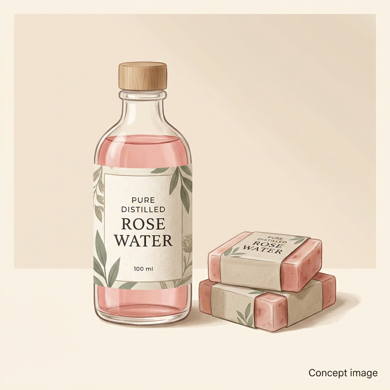 Pure Distilled Rose Water | 100 ml