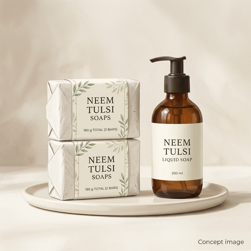 Neem Tulsi Soaps | 180 g (2 bars)