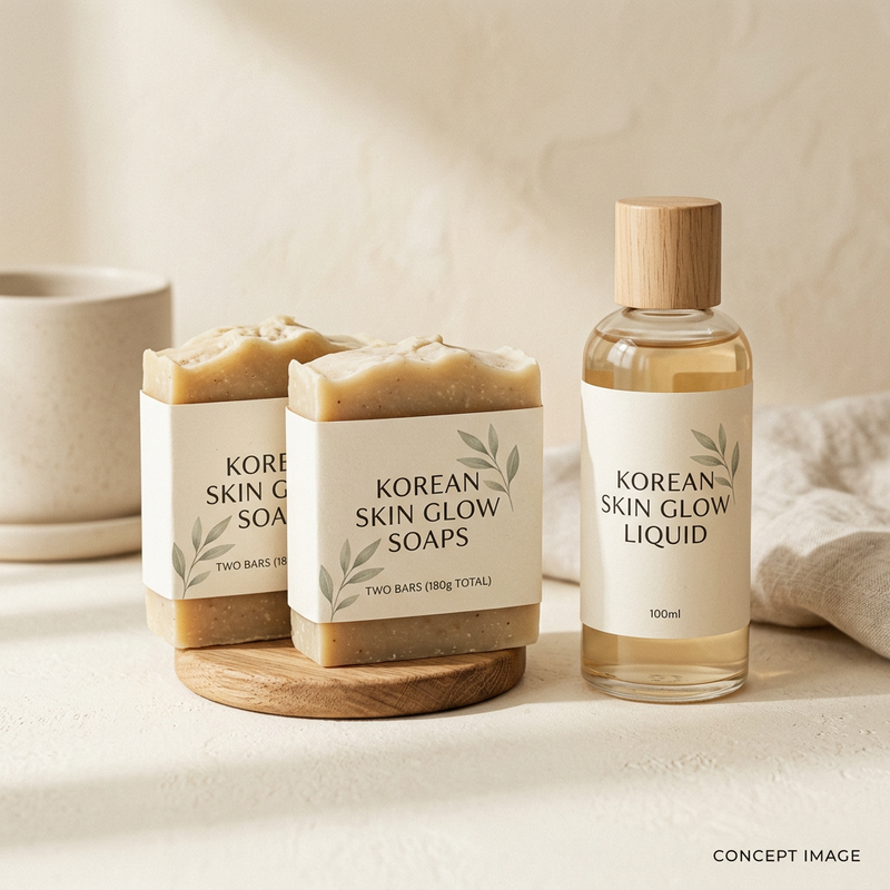 Korean Skin Glow Soaps | 180 g (2 bars)